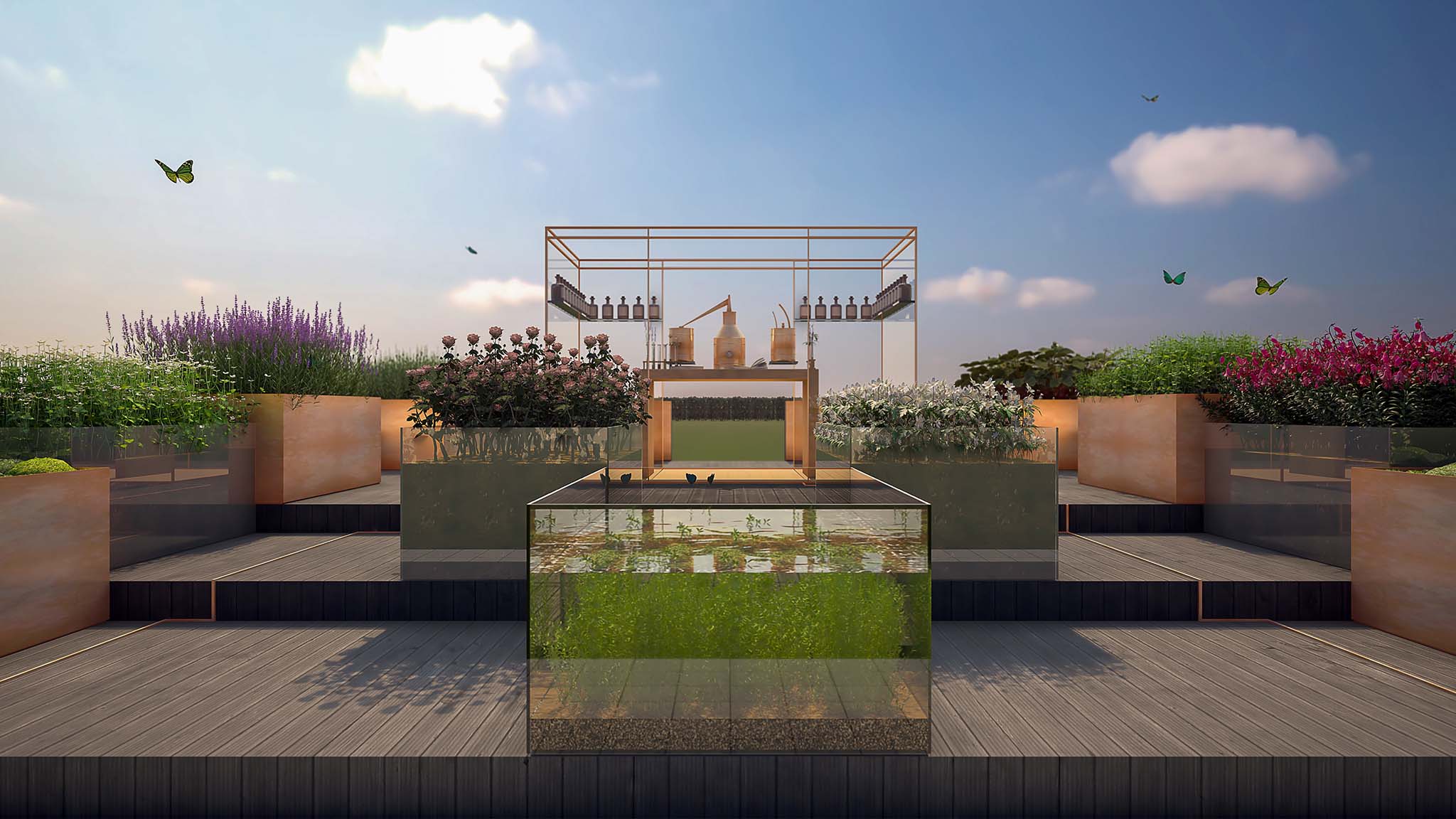 Rendered Image - 3D External View - Hampton Court Flower Show